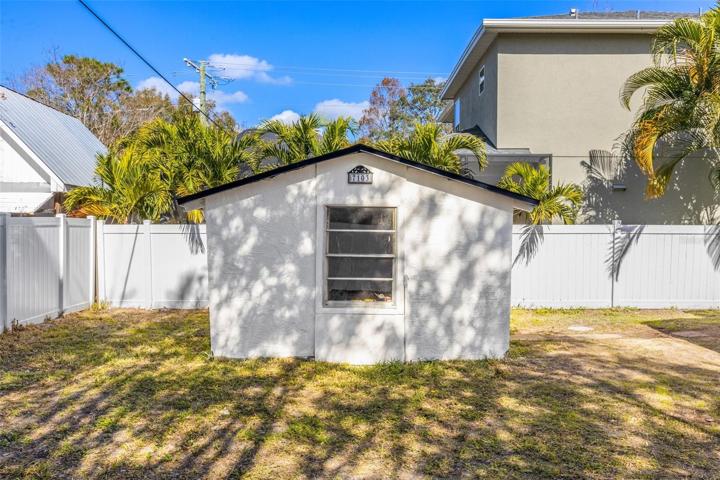 Backyard & Storage building