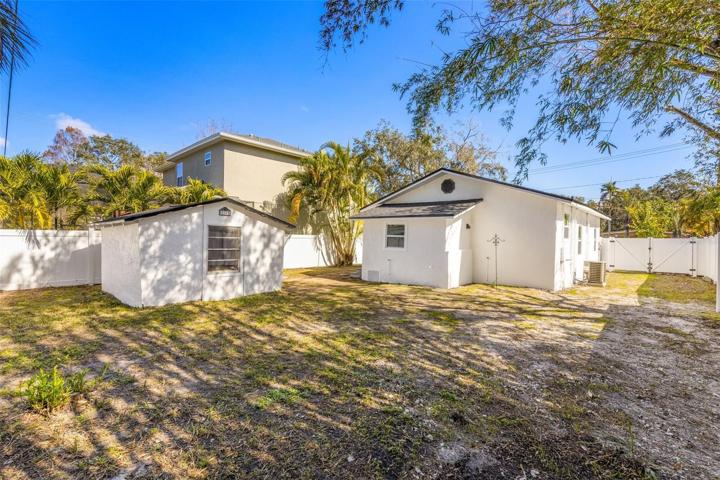 Backyard & Storage building