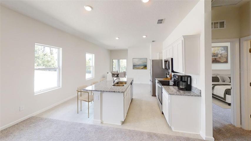 Virtually Staged Kitchen/Dinning