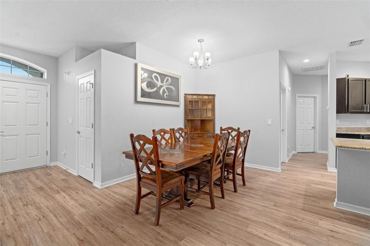 Open dining area