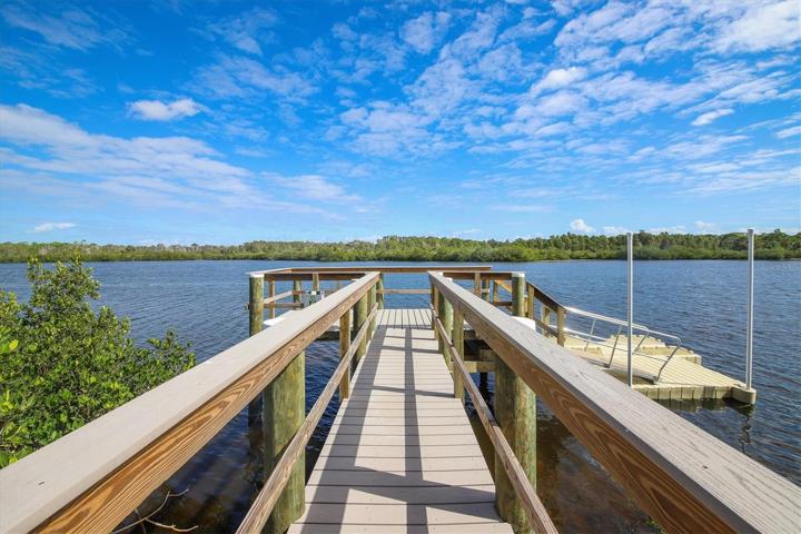 Fishing pier along Coral Creek
