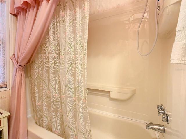 Shower in tub