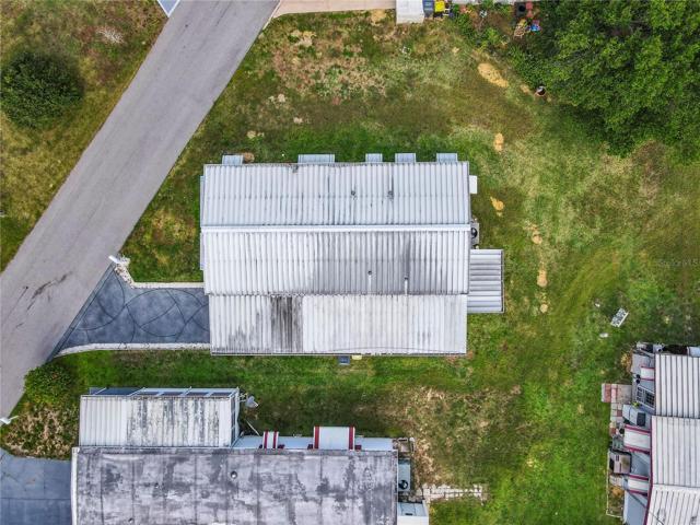 The home has a metal roof