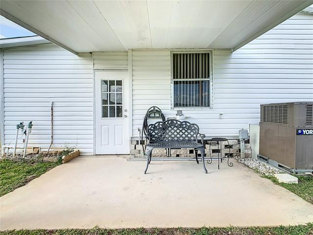 Covered back patio