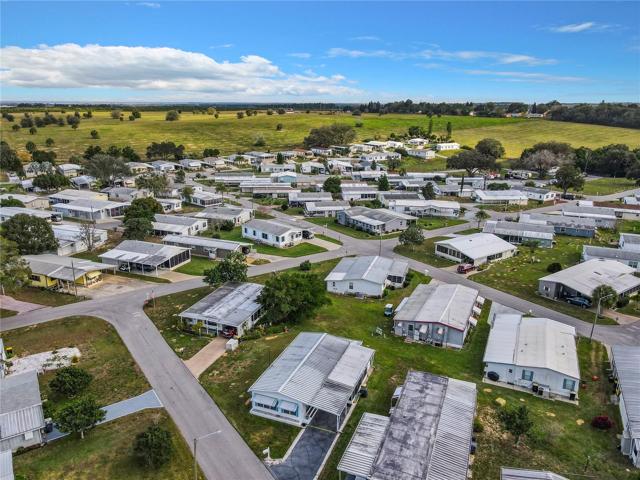Aerial of the home and neighbors