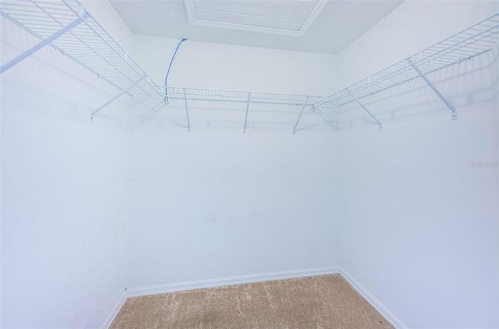 Primary walk in closet