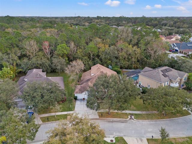 Ariel view of home