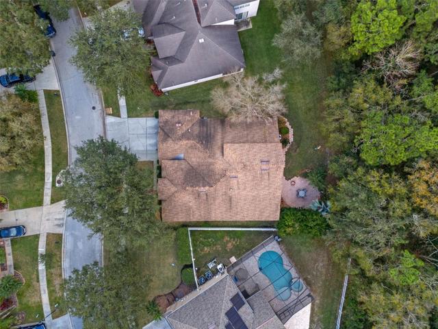 Ariel view of home
