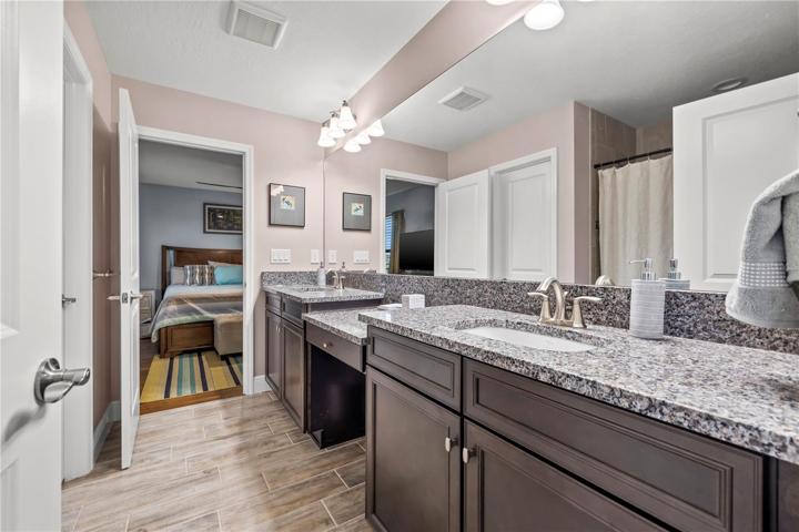 Jack and Jill bathroom for bedroom 2 and 3
