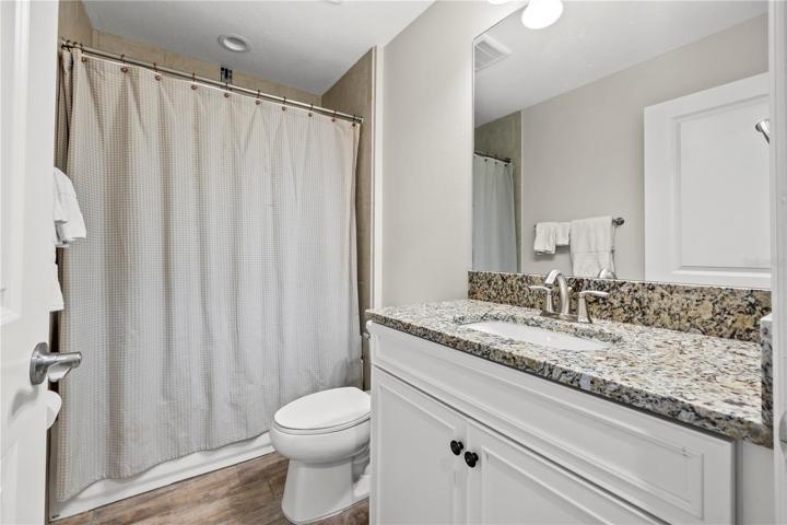 Attached bathroom for downstairs bedroom