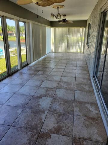 Large Enclosed Porch with a Waterview