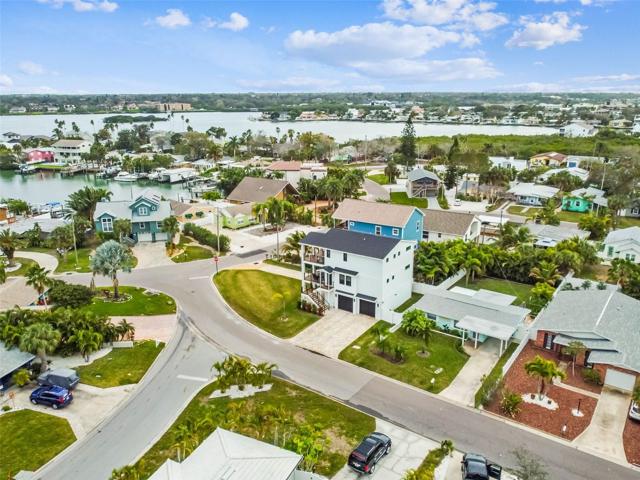 Aerial view of the property.