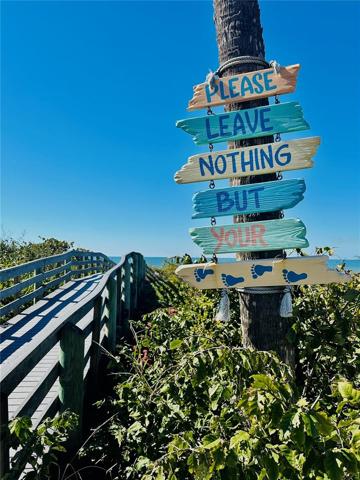 Beach access bridge, just 2 blocks from the property!