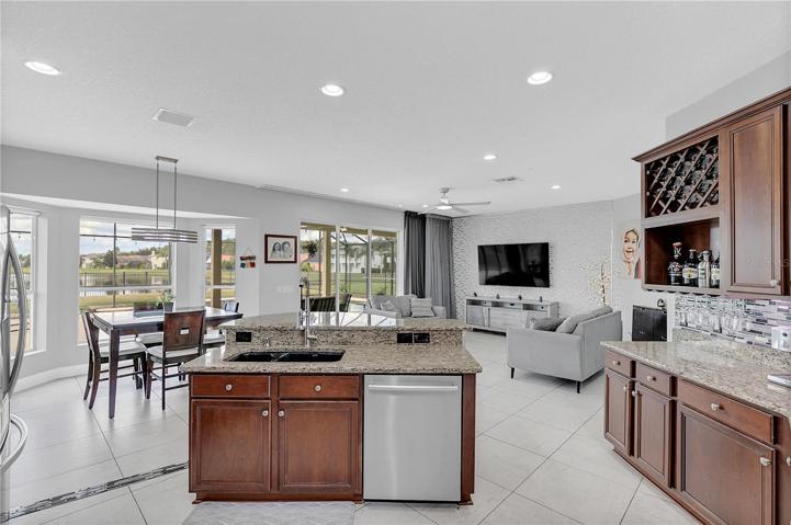 Kitchen Family room combo