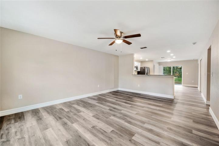 living room facing kitchen