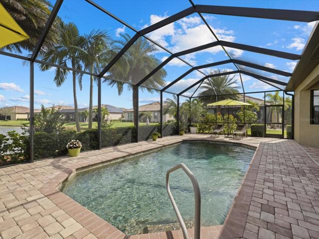 Large Lanai with a heated pool