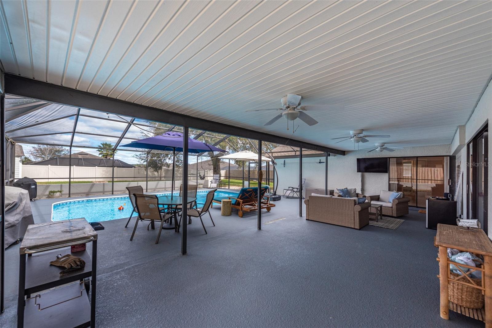 Large patio