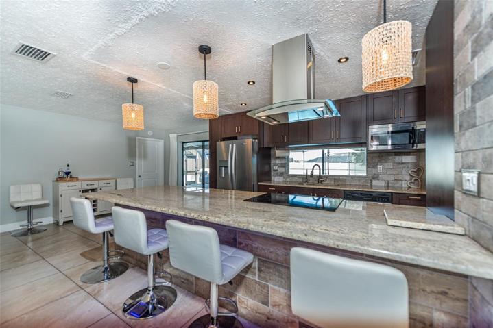 Kitchen with seating