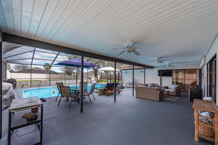 Large patio