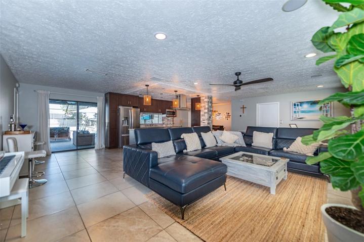 Great room to kitchen