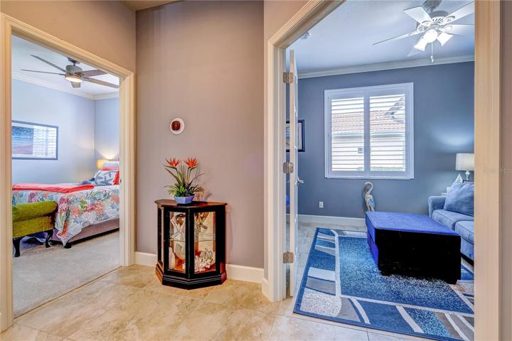 3rd bedroom on the left, den on the right.