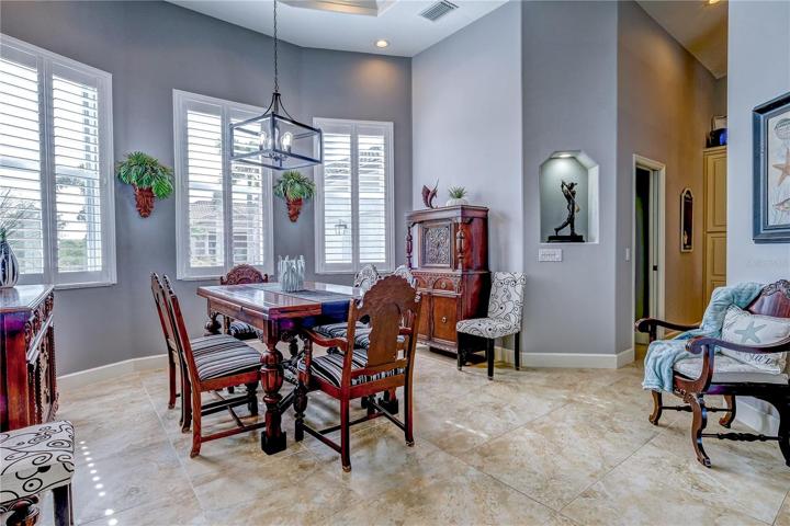 Another view of beautiful dining area.