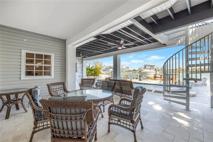 Pool Side Covered Lanai on the 1st Floor