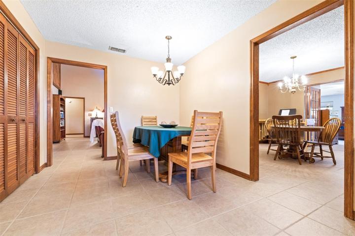 Breakfast nook and formal dining room