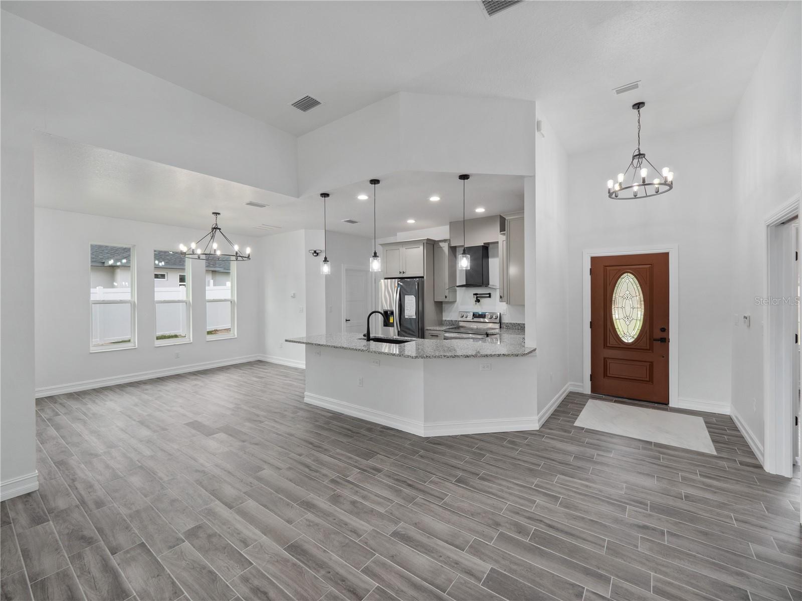 View of Kitchen &amp; Dining room