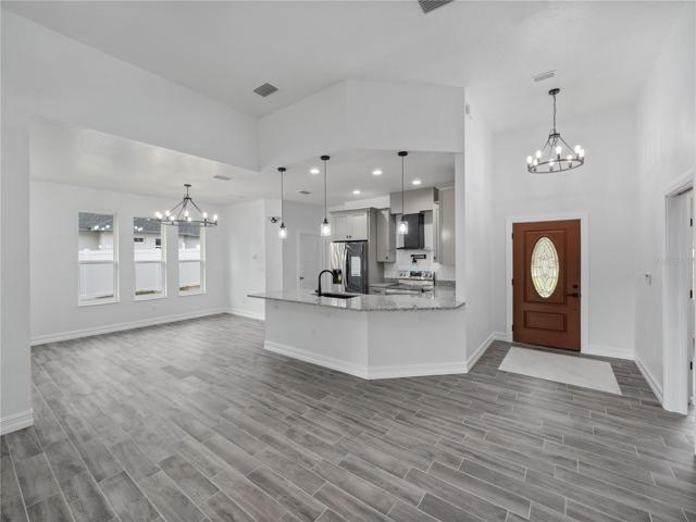 View of Kitchen &amp; Dining room