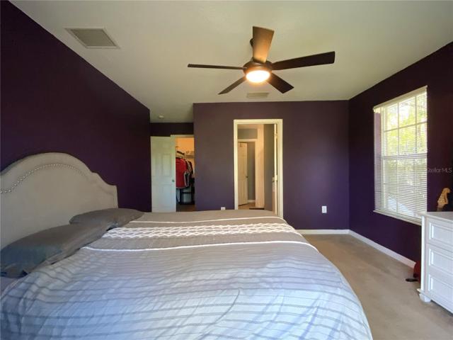Master Bedroom with Large Walk-In Closet