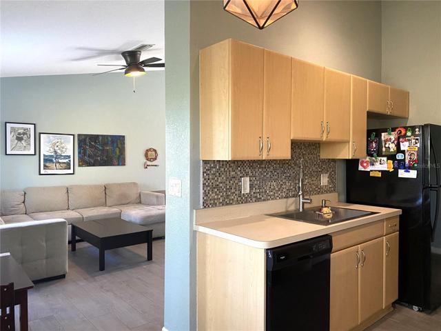 Huge Kitchen Sink with Updated Faucet.