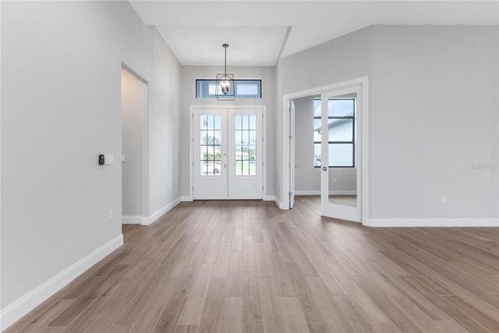 Inside looking at front foyer