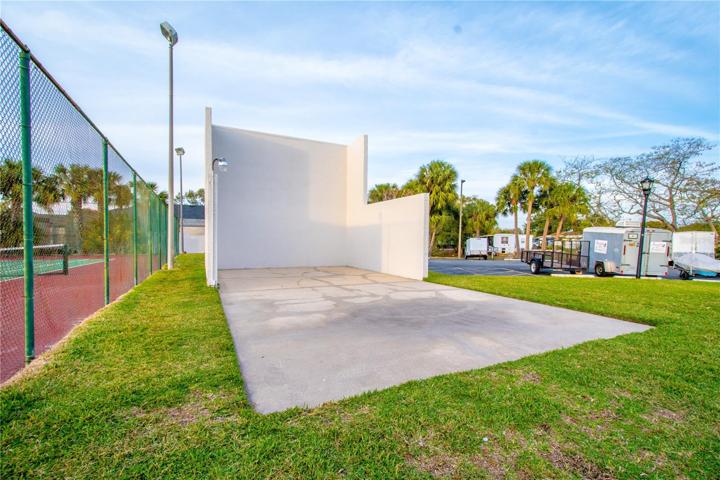 A handball court.