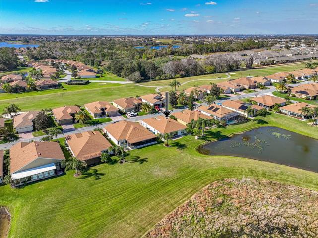 Neighborhoon drone view