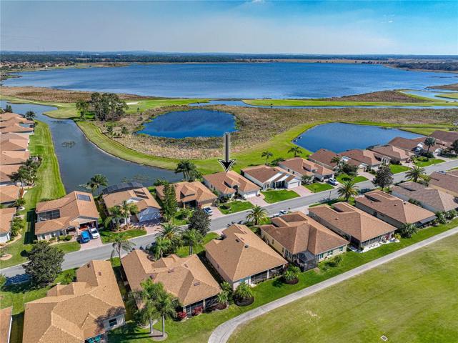 Neighborhood drone view