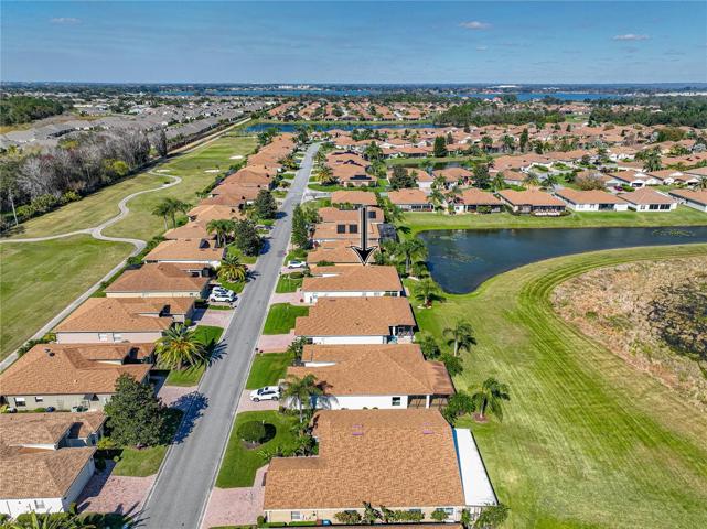 Neighborhood drone view