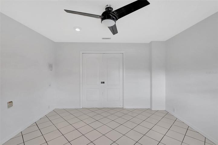 Bedroom #3 dual pocket doors