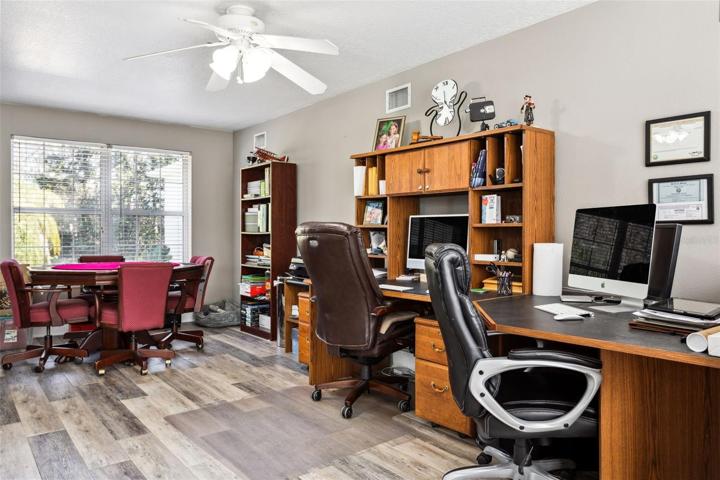 Office above garage, not included in square footage