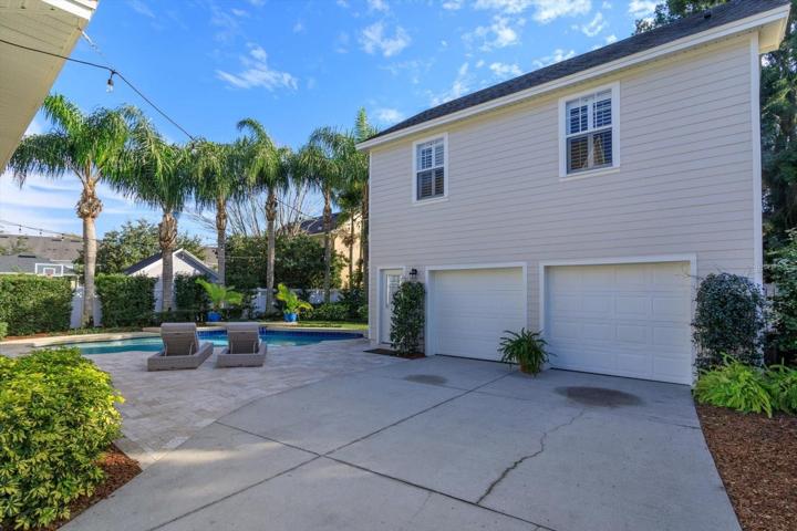 Separate 2-car garage with apartment