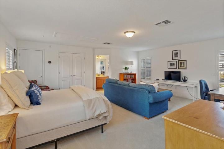 22' x 20' above the garage guest suite with newer carpet and full closet