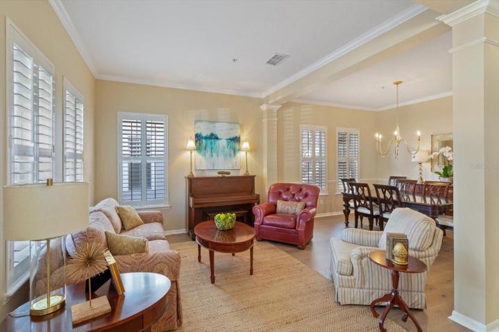 Living and dining room combo