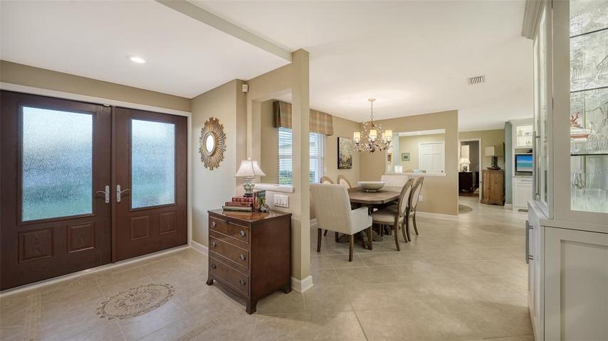 The soft neutral palette dances with all the natural light