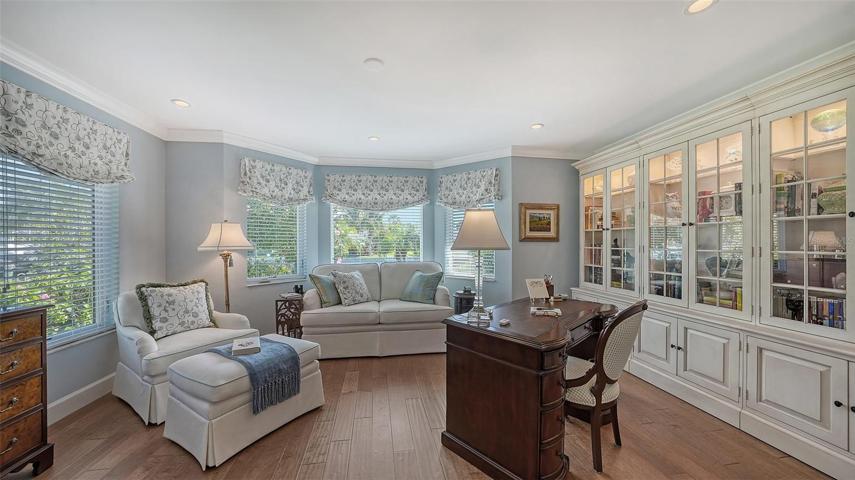 This special sitting room has some sensory elements outside to enjoy !