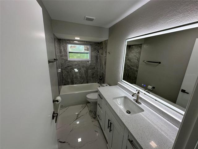Guest bath - everything updated and upgraded here, also.