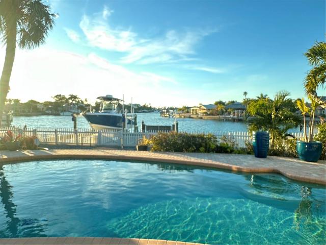 Dock and Pool with Boat Lift