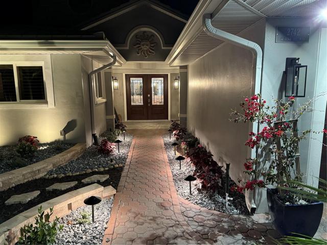 Front Entrance at Night