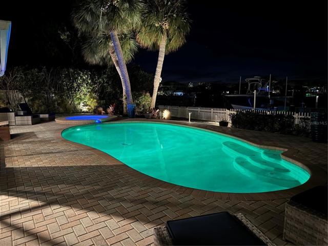Pool at night