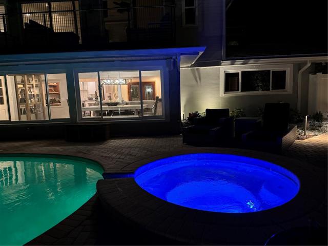 hottub at night