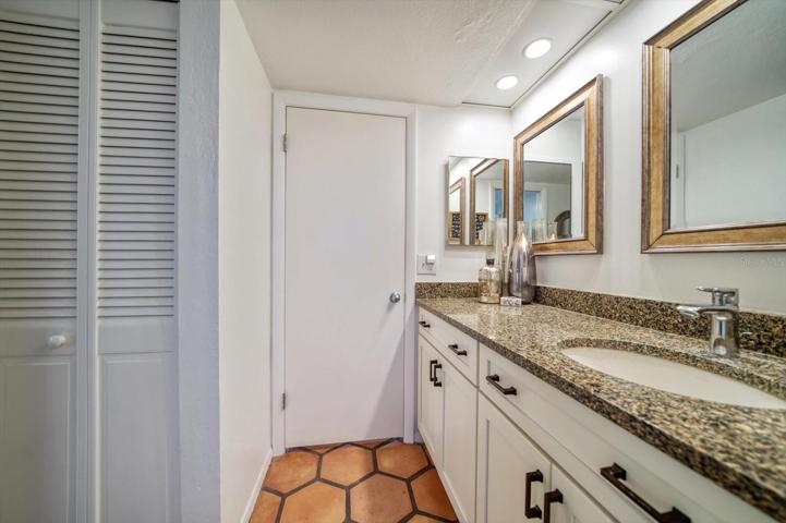 Guest bath with abundant storage!